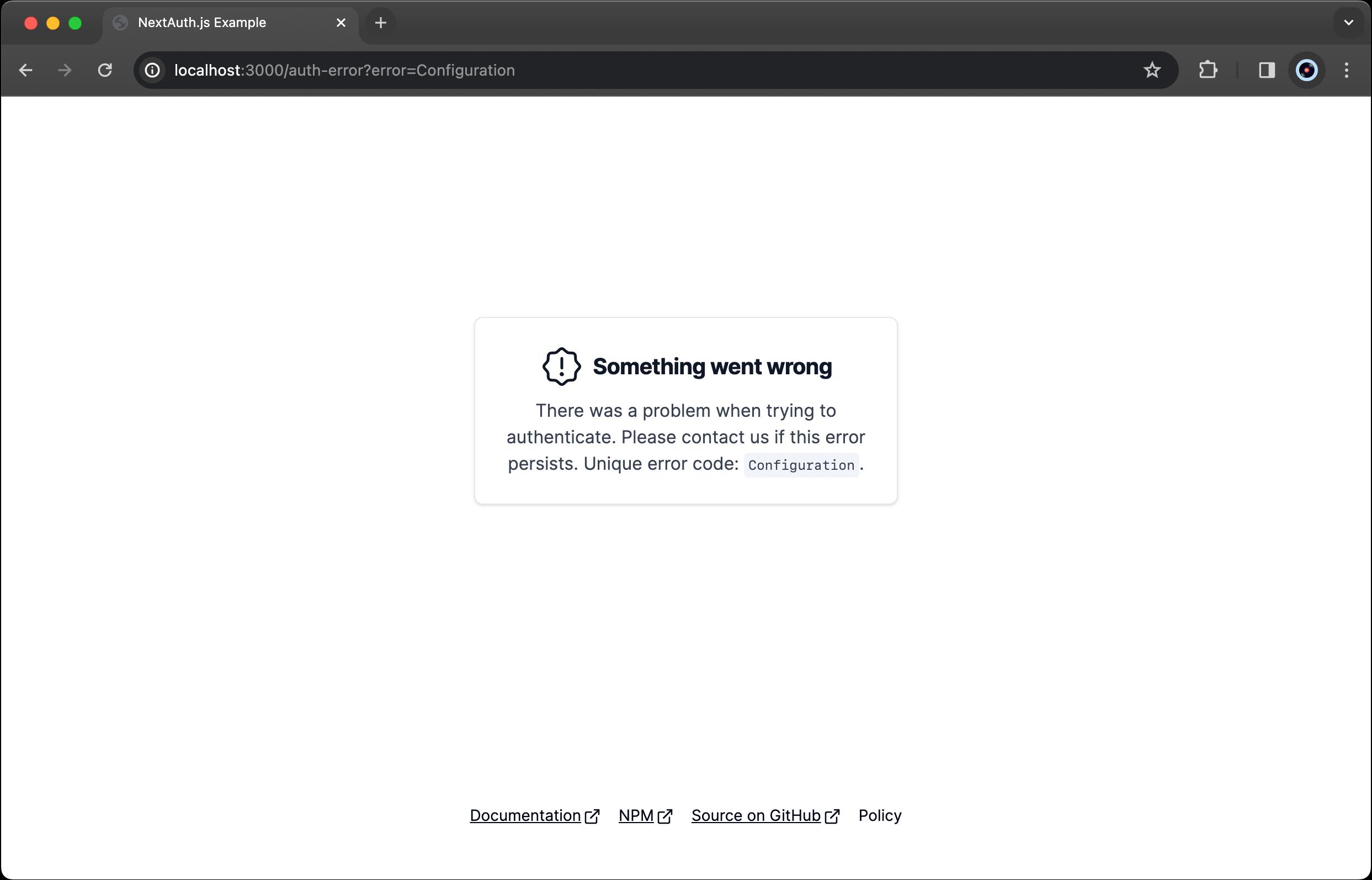 Custom Error Page